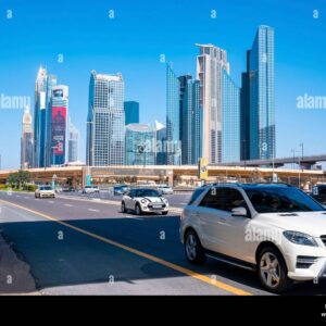 Cars Road Against Clear Sky